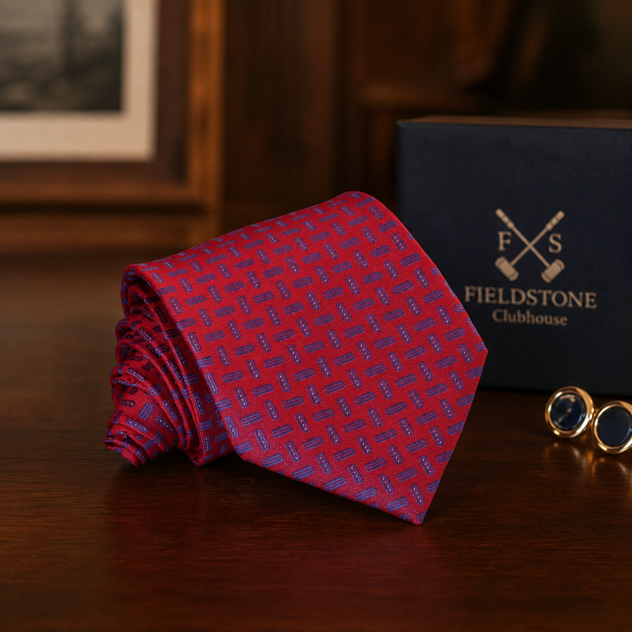 Necktie - red and blue
