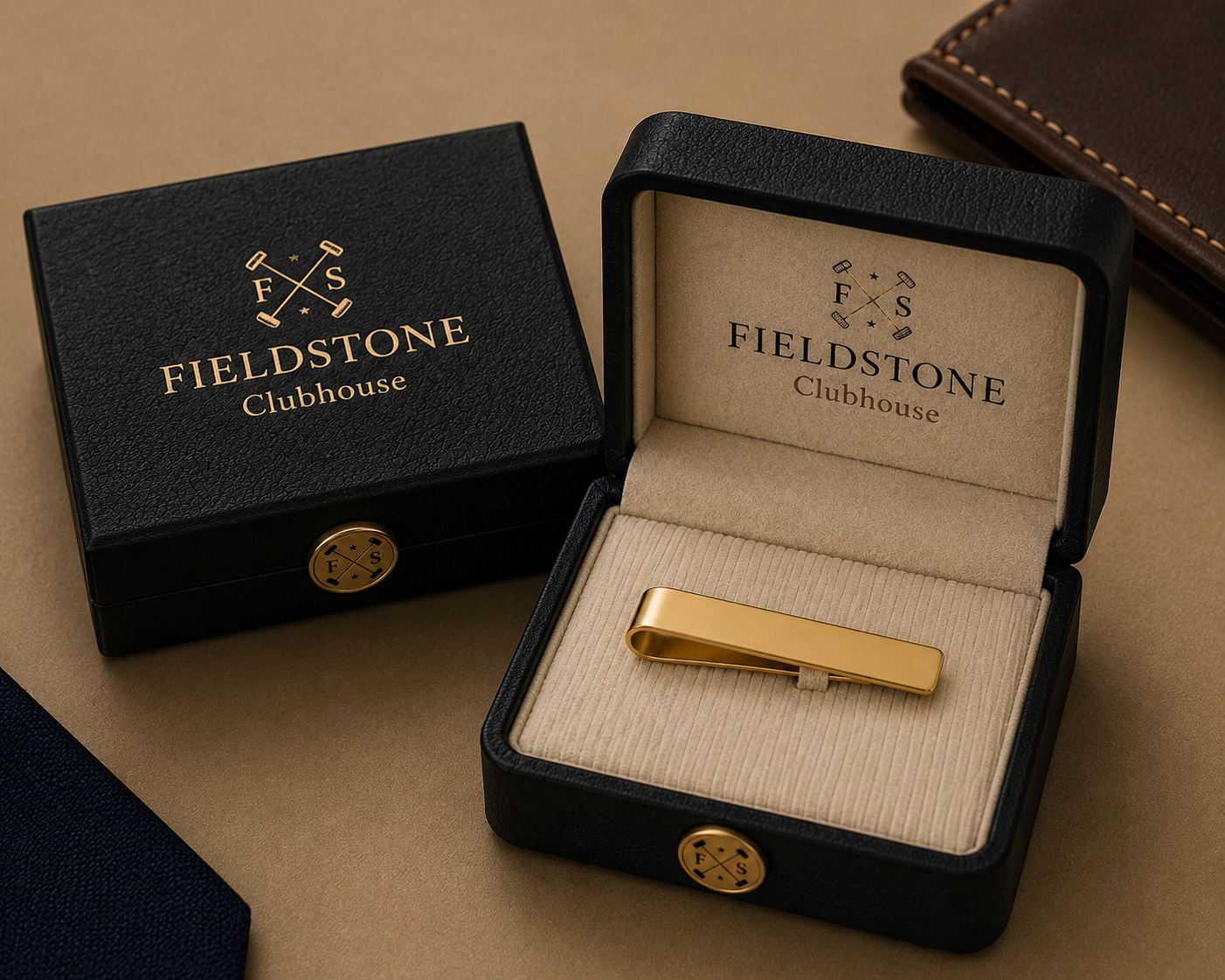 Gold-Tone Tie Clip